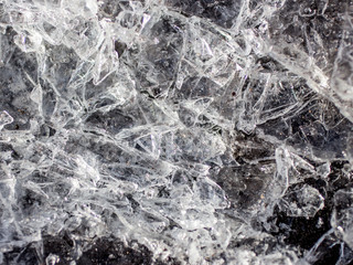 Wonderful texture photo of broken ice