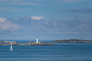 Boston Light in the summer, Hull Massachusetts