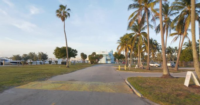 Motion footage Haulover Park Miami 4k