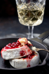 grilled cheese with cranberry sauce