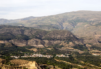 Mountains of the Sierra de Cazorla in the Spanish province of Jaen on a sunny day.