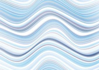 Abstract background with volumetric blue waves. Dynamic surface movement.