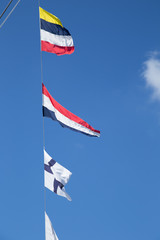 Naval Semaphore Signalling Flags