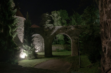 Polskie zamki-zamek Czocha nocą