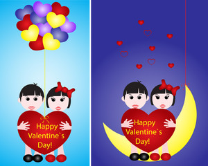 Valentine's day vector card