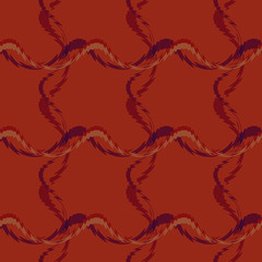 Seamless pattern background with multi-colored wavy lines.