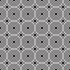 Obraz na płótnie Canvas Black and white circles