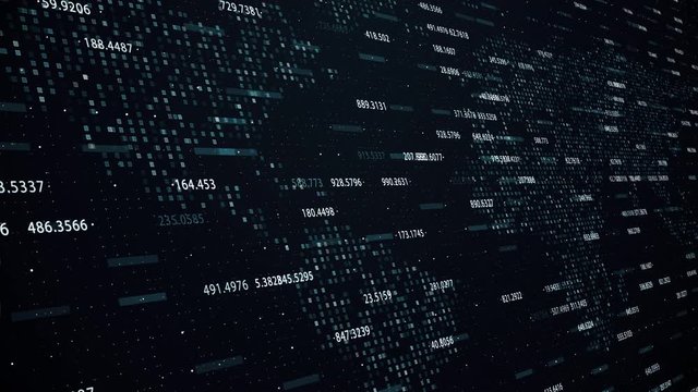 Animation of growing charts and flowing counters of numbers with symbols of percent with map of earth on background. Financial figures and diagrams showing changes in the markets