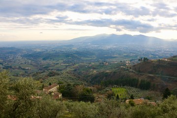 Fototapeta premium Tuscany Sunset moments 