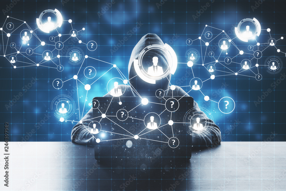 Aufkleber hacking and innovation concept