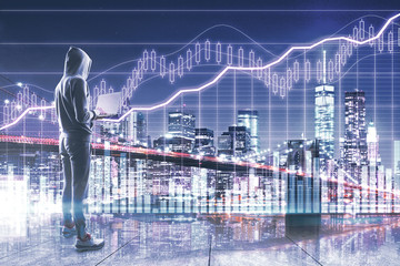 Obraz premium Hacking and trade concept