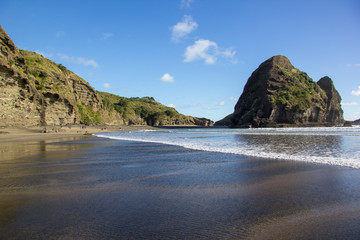 Fototapeta na wymiar Piha Beach in Neuseeland