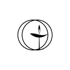 religion symbol, Unitarian, universalism icon. Element of religion symbol illustration. Signs and symbols icon can be used for web, logo, mobile app, UI, UX