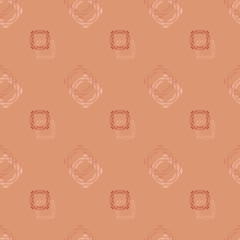 Seamless background pattern with various colored circles.