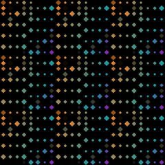 Obraz premium Abstract seamless pattern background with multicolored various rhombuses.