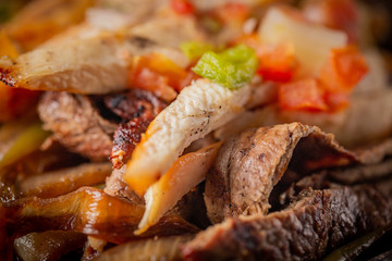 Meat Chicken Pieces Fajitas