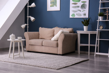 Beautiful interior of modern room