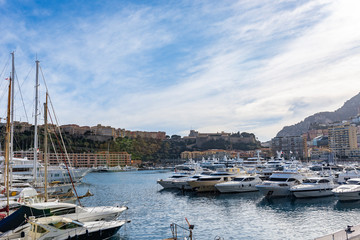 Fototapeta na wymiar Port Hercule Marina, Monaco