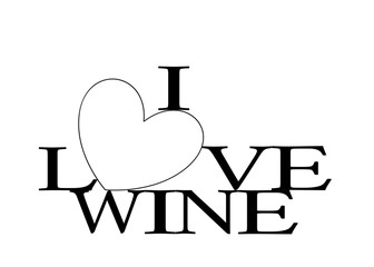 I Love Wine Heart
