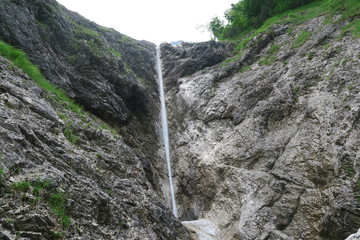 Wasserfall kleine Wolfsschlucht Bayern 