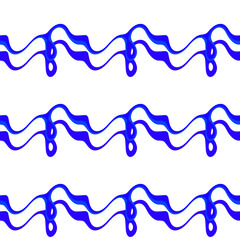 Seamless pattern background of multicolored lines with scribbler.