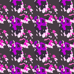 Fototapeta na wymiar Seamless pattern with colored different spots of paint.