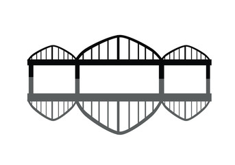 skyline of german city bridge of Cologne.