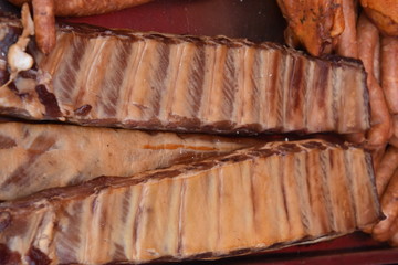 Fototapeta premium smoked pork ribs