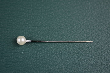 Sewing pin with round blue  head