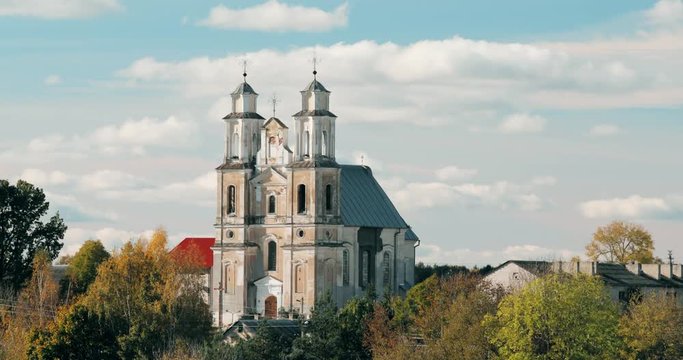 Germanovichi, Vitebsk Region, Belarus. Church Of Transfiguration Of Lord In Sunny Day