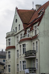 Sopot, Poland: Buildings along main street (Monciak) in resort