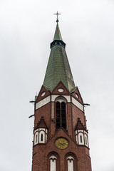 Sopot, Poland: Garrison church in cloudy day