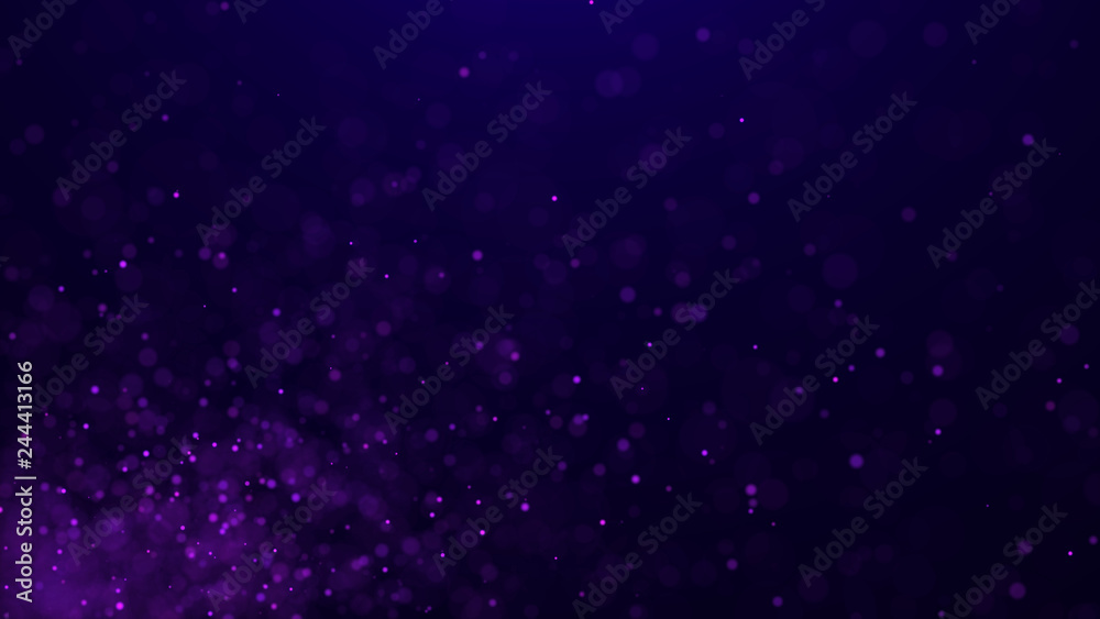 Poster dust particles. abstract background of particles. 3d rendering. dots background. futuristic digital 