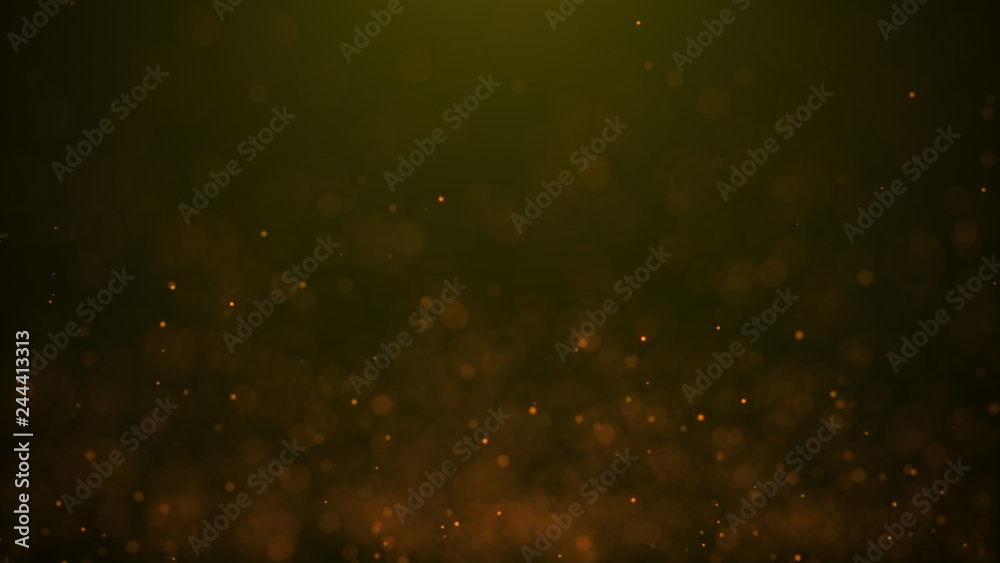 Poster dust particles. abstract background of particles. 3d rendering. dots background. futuristic digital 