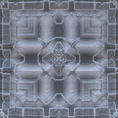 Abstract fractal pattern with embossed elements