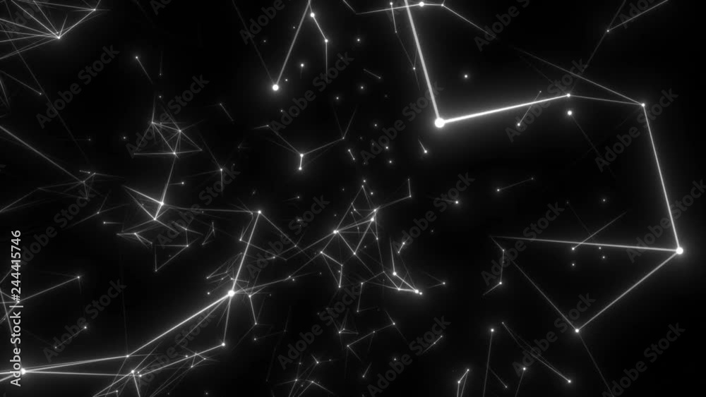Poster rotating universe.elegant fantasy abstract technology, science and engineering motion background wit