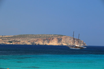 Fototapeta na wymiar Armier Bay, Mellieha, Malta