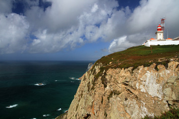 Fototapeta na wymiar Cabo da Roca Lighthouse, Cabo da Roca, Portugal