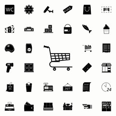 shopping cart icon. market icons universal set for web and mobile