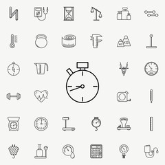 stopwatch icon. Measuring Instruments icons universal set for web and mobile
