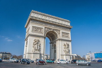 Fototapeta na wymiar Arc de Triomphe de Paris
