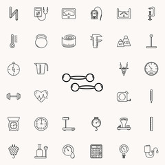 dumbbells icon. Measuring Instruments icons universal set for web and mobile