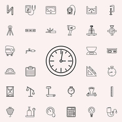 wall clock icon. Measuring Instruments icons universal set for web and mobile
