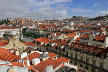 Fototapeta na wymiar Lisbon seen from Sao Jorge Castle, Portugal