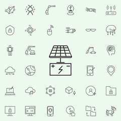 solar battery icon. New Technologies icons universal set for web and mobile