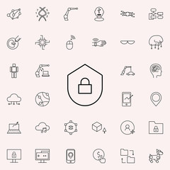 system security icon. New Technologies icons universal set for web and mobile