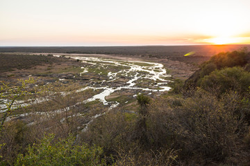 Wide view on Olifants river from Camp viewpoint