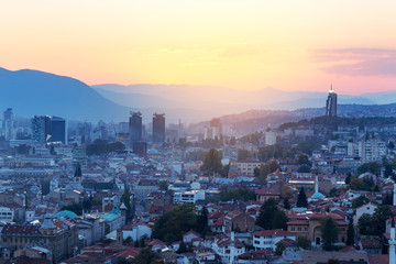 Sarajevo sunset