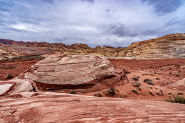 The unusual formation in the Valley of Fire