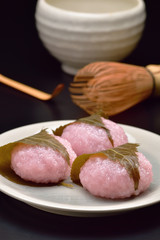 春の和菓子　桜餅
